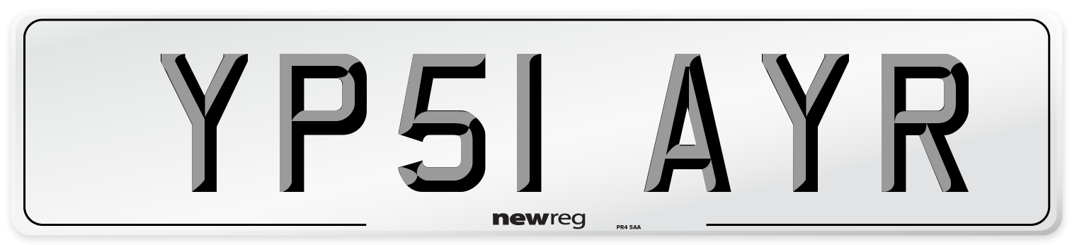 YP51 AYR Number Plate from New Reg